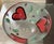 1970s Kosta Boda Signed Ulrica Hyman Vallien Hand Painted Heart Plate & Bowl For Sale In Atlanta - Image 6 of 9