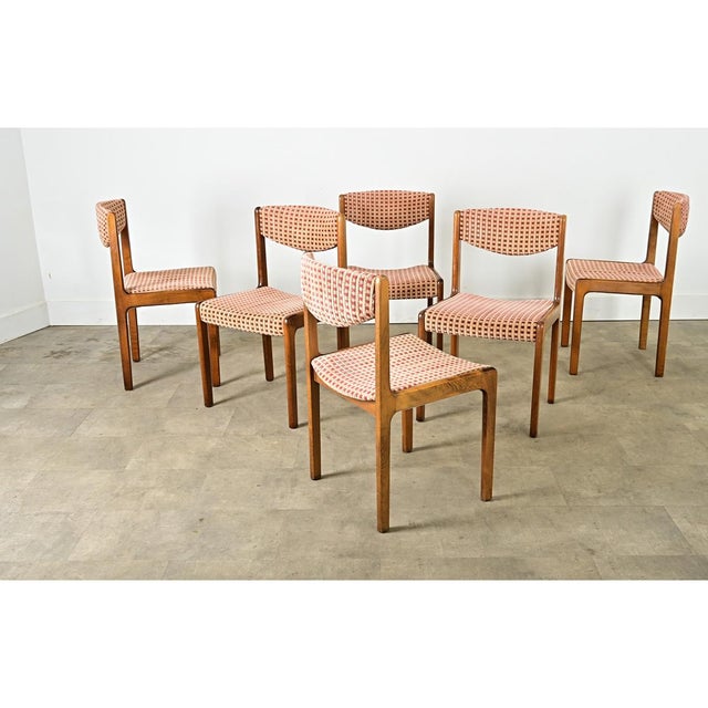 Late 20th Century French Vintage Midcentury Dining Chairs Set of 6 For Sale - Image 11 of 15
