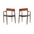 Vintage Danish Model 57 Chairs by Niels Otto Møller, 1960s, Set of 2 For Sale - Image 4 of 11