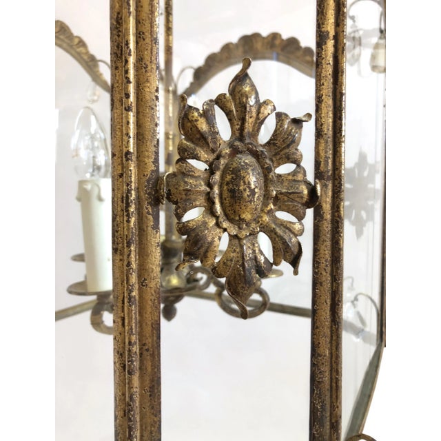 Antique French Ceiling Lamp, 1800s For Sale - Image 4 of 16