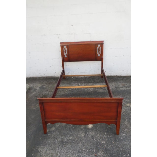 Dixie Mahogany Twin Size Bed 5813 For Sale - Image 9 of 10