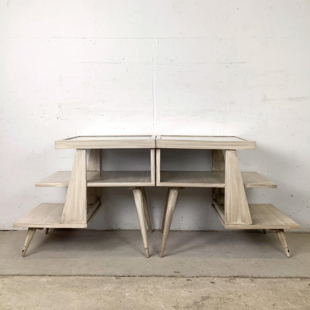 The step end table is one of the more inventive solutions in American mid-century residential furniture — a form that...