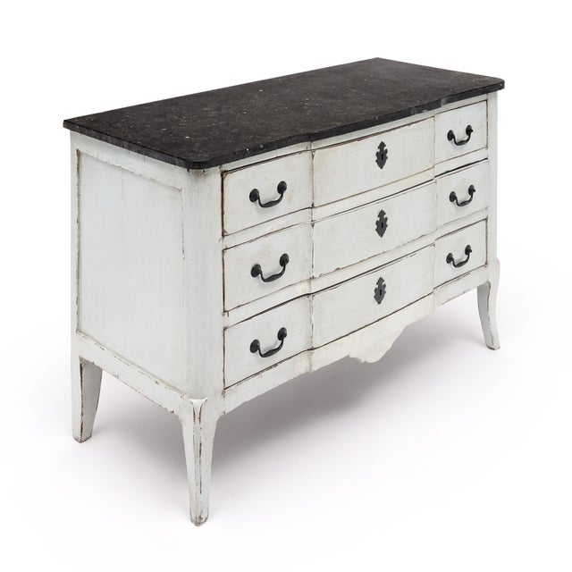 French Period Painted French Antique Chest For Sale - Image 3 of 9