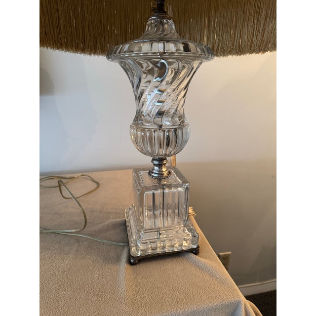 Vintage Paul Hanson Baccarat Style Crytal Table Lamp For Sale In New York - Image 6 of 9