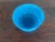French Antique French Art Nouveau Blue Opaline Glass Bowl For Sale - Image 3 of 5