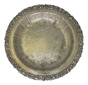 19th Century Barker Ellis Menorah Stamped Silver Plate Bowl