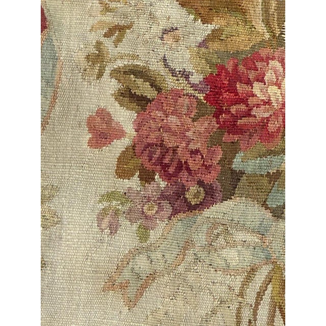 French Aubusson Tapestry Cover, 1890s For Sale - Image 4 of 18