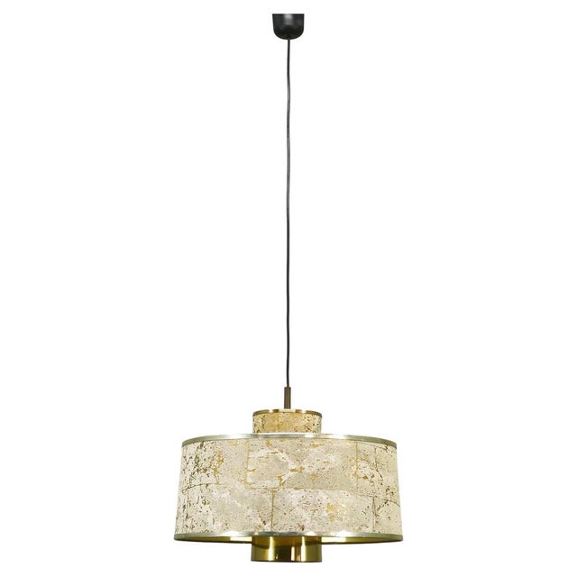 Cork and Brass Pendant by Sven Aage Holm Sørensen, Denmark, 1960s For Sale - Image 13 of 13