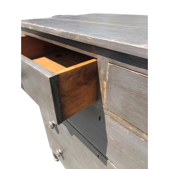 19th Century Painted Sheraton Chest For Sale - Image 10 of 11