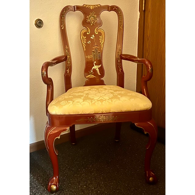 Art Deco Queen Ann Armchair For Sale - Image 3 of 9