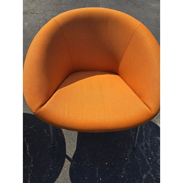 Pair of Attributed Walter Knoll 369 Lounge Chairs – Vintage Burnt Orange – Mid-Century Modern For Sale - Image 10 of 10