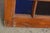 1980s Art / Stained Glass & Wood Window Panel / Color W/ Yellow & Blue Arches in Center For Sale - Image 5 of 17