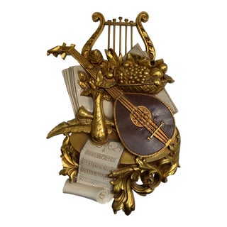 Vintage Syroco Musical Instruments Wall Hanging For Sale