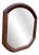 Beveled Octagonal Mirror in Mahogany-Stained Wooden Frame, 1890s For Sale