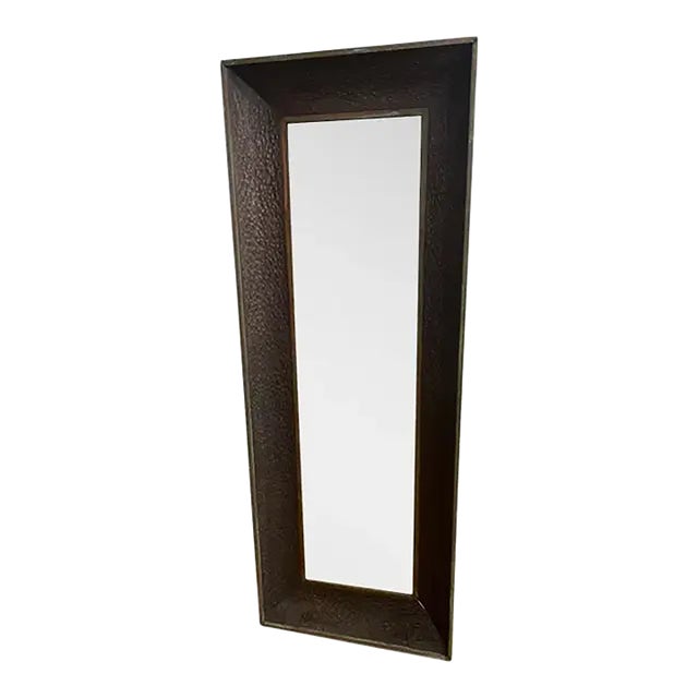 2000s Arhaus Large Copper Mirror For Sale