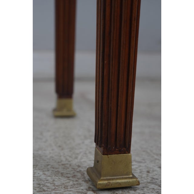 Brown John Widdicomb Russian Empire Console Sideboard Table For Sale - Image 8 of 12