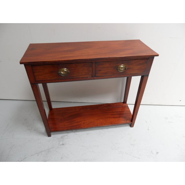 Antique Mahogany Side Table with Drawers For Sale - Image 11 of 11