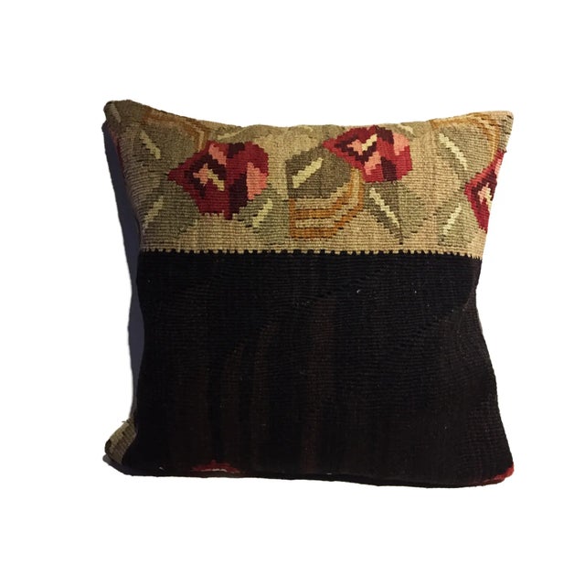 Turkish Custom Made Old Turkish Tribal Kilim Pillow Cover 20" For Sale - Image 3 of 7