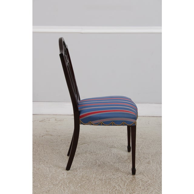 Pair of Kindel Grand Rapids Mahogany Shield Back Chairs For Sale In Philadelphia - Image 6 of 18