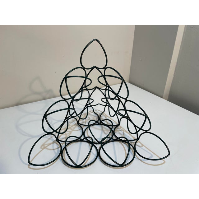 Mid 20th Century Mid Century Metal Display Stand for Oranges Fruit Pyramid For Sale - Image 5 of 6