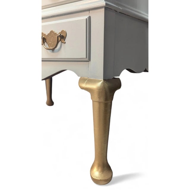 1960s 1960s Queen Anne Lady's Writing Desk For Sale - Image 5 of 5