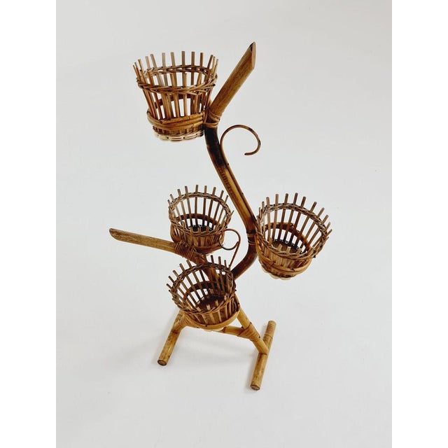 Black German Plant Stand, 1950s For Sale - Image 8 of 11