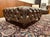 Large Brown Chesterfield Ottoman For Sale - Image 3 of 9