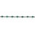 Green Handcrafted Emerald & Diamond Infinity Link Bracelet in 925 Sterling Silver For Sale - Image 8 of 14