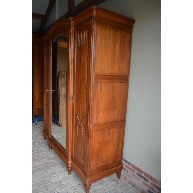 Antique French Oak Wardrobe For Sale - Image 6 of 10