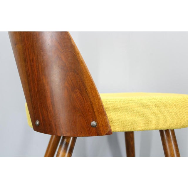 Wood Vintage Dining Chairs in Walnut by Antonin Suman, 1960s, Set of 4 For Sale - Image 7 of 17