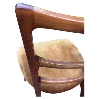 Gio Ponti Set of 6 Italian Inspired Polish Dining Chairs, Mid-20th Century, 1960 For Sale - Image 4 of 13