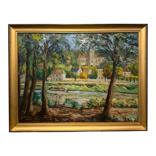 19th Century French Oil on Canvas For Sale