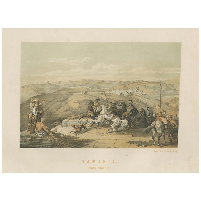 After David Roberts, Samaria, Historical Biblical Scene, 1862, Print For Sale