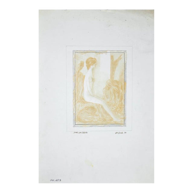 Leo Guida, Study for A Sybil, Original Drawing, 1970 For Sale