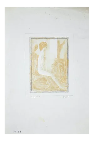 Leo Guida, Study for A Sybil, Original Drawing, 1970
