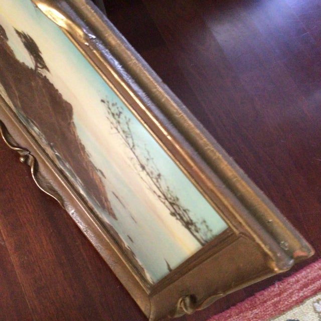 Arts & Crafts Vintage 1920s Hand Colored Photograph of the Lone Cypress in Monterey, California For Sale - Image 3 of 12