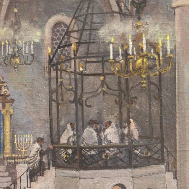 'Polish Orthodox Judaica' by Mieczyslaw Watorski, Circa 1950 For Sale In Monterey, CA - Image 6 of 10