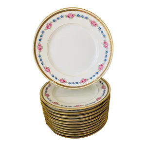L Bernardaud & Co Desert Plates, Set/12, Limoges, France