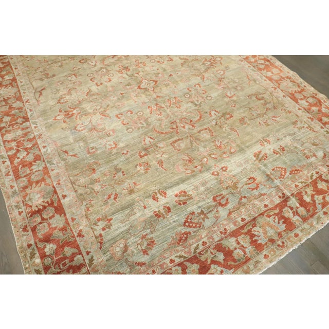 Red Persian Sarouk Antique Rug rug no.j4052 For Sale - Image 8 of 12