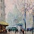 Merio Ameglio -1950s Foggy Paris Street Scene by Saint-Augustin Church-Oil Painting For Sale - Image 4 of 9