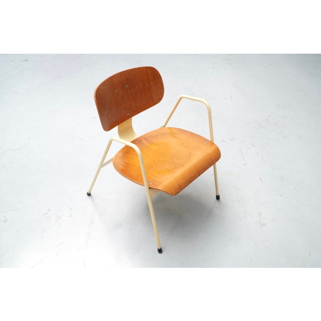 Vintage F1 Chair by Willy Van Der Meeren for Tubax, Belgium, 1950s For Sale - Image 4 of 9