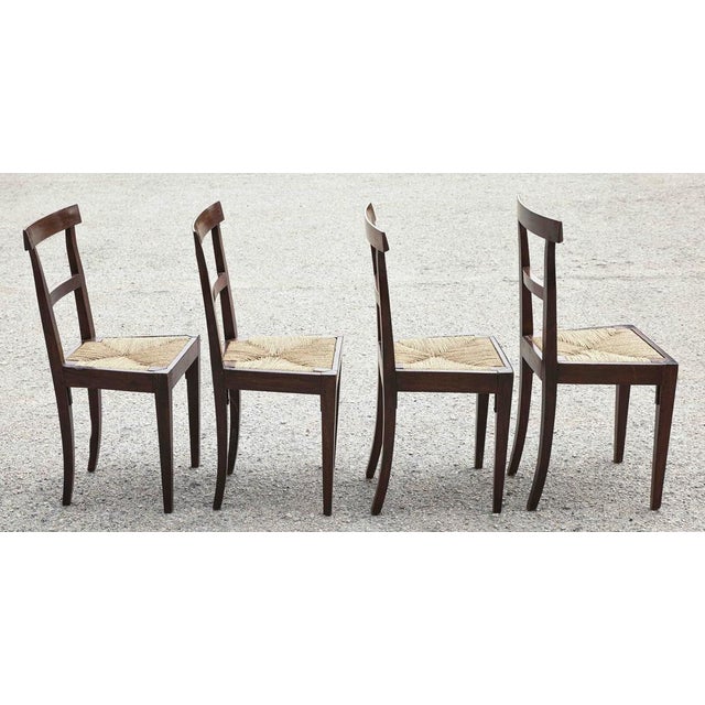 Mid-19th Century Walnut Chairs with Straw Seats For Sale - Image 14 of 18