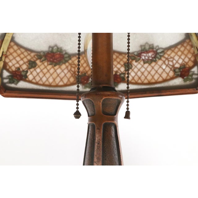 Bronze Mid 20th Century Art Nouveau Bronze Bradley & Hubbard Table Lamp For Sale - Image 8 of 9