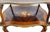 Antique French Louis XV Floral Inlay Rosewood & Bronze Double Tier Dessert Table For Sale - Image 10 of 15