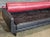 Mid-Century Modern Late 20th Century Vladimir Kagan Matinee Sofa American Leather Red and Black For Sale - Image 3 of 14