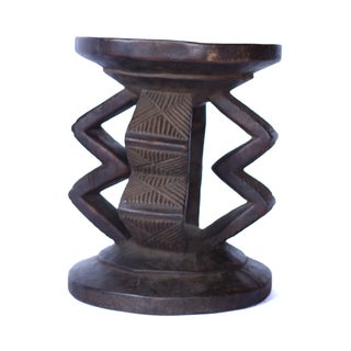 Carved African Stool For Sale