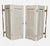 Shabby Chic Vintage Bi Fold Interior Wood Window Plantation White Shutters - a Pair For Sale - Image 3 of 4