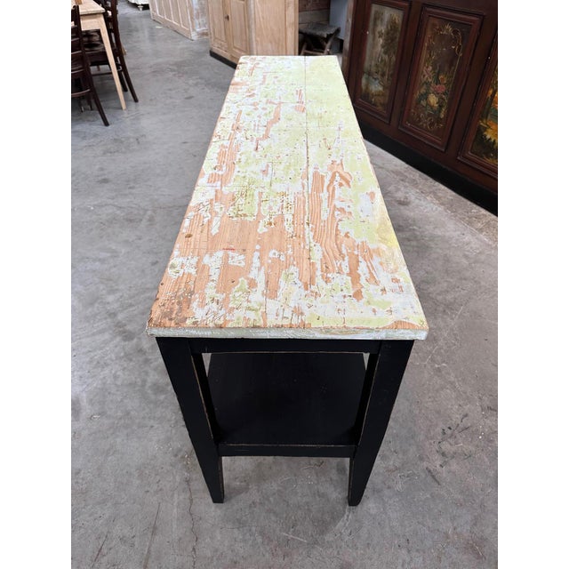 Black Mid-20th Century Console Table For Sale - Image 8 of 10