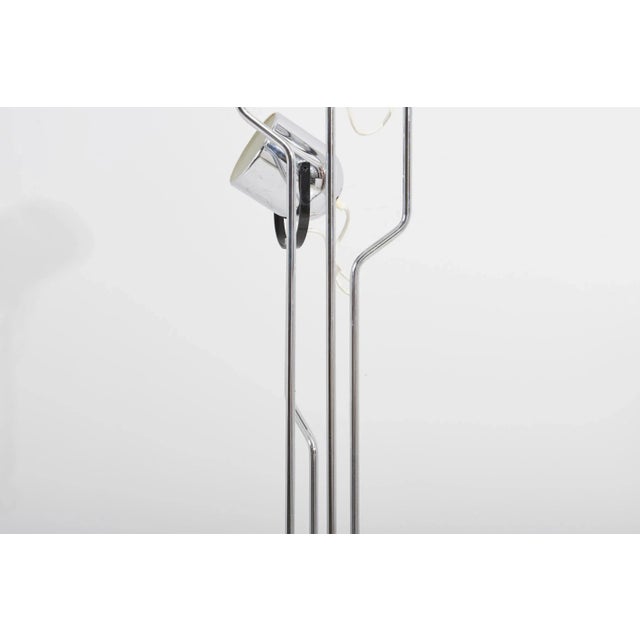 4-Head Chrome and Black Floor Lamp from Reggiani, Italy, 1970s For Sale - Image 12 of 17