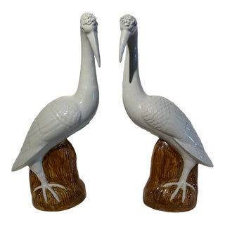 1970s Vintage Italian Cranes - Set of 2 For Sale